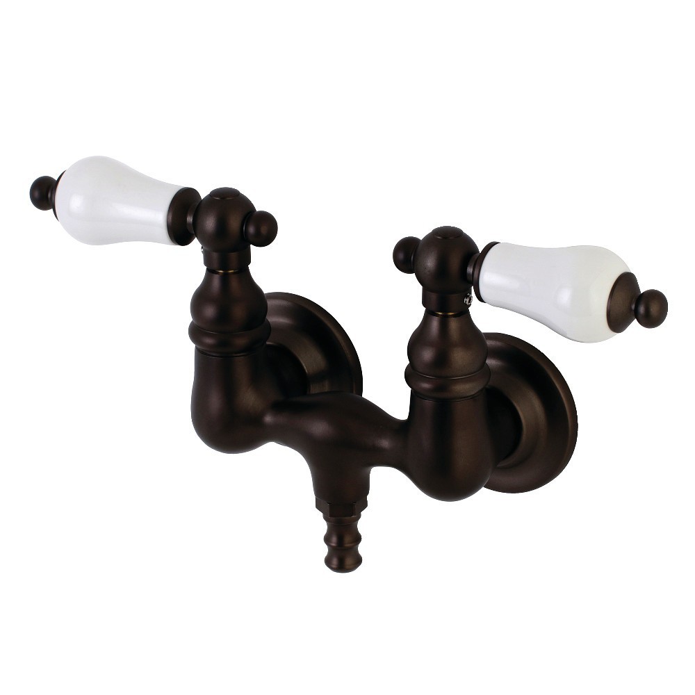 Aqua Vintage Vintage 3-3/8 Inch Wall Mount Tub Faucet, Oil Rubbed Bronze