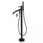 Kingston Brass Kaiser Freestanding Tub Faucet with Hand Shower, Oil Rubbed Bronze