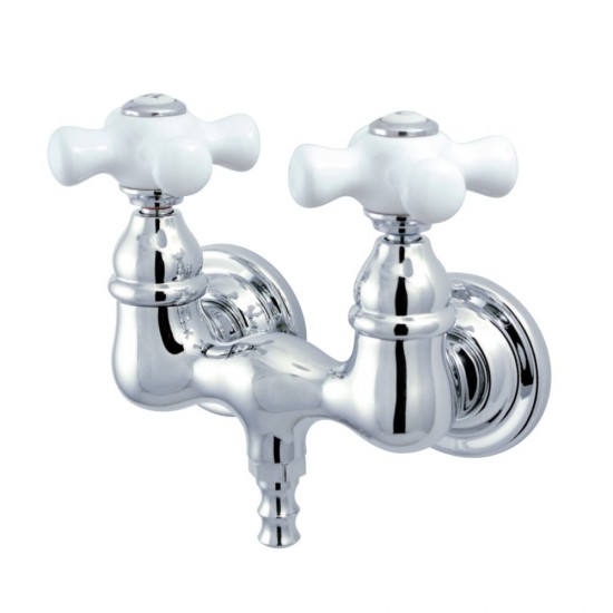 Kingston Brass Vintage 3-3/8-Inch Wall Mount Tub Faucet, Polished Chrome