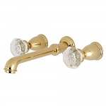 Kingston Brass Celebrity Wall Mount Roman Tub Faucet, Polished Brass