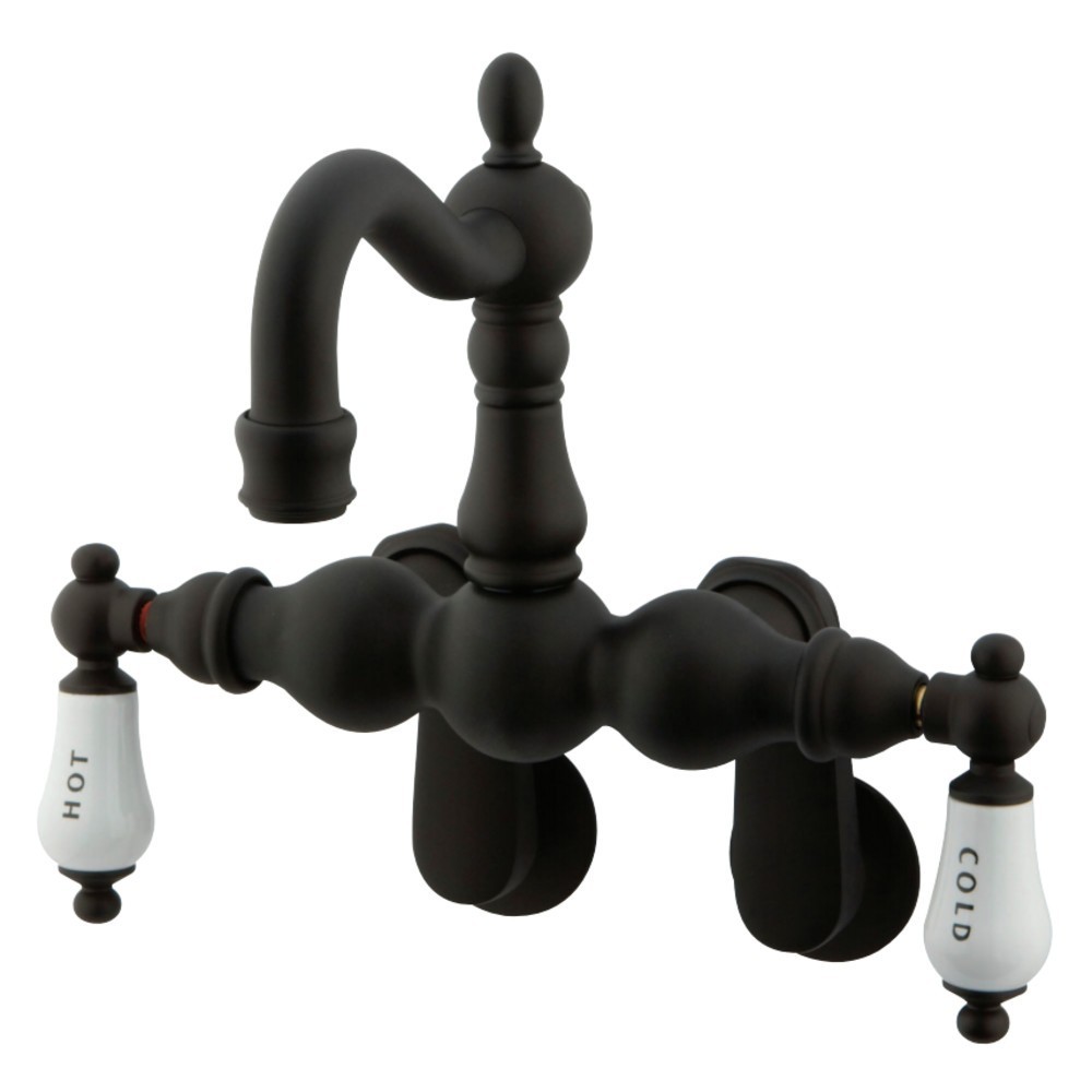 Kingston Brass Vintage Adjustable Center Wall Mount Tub Faucet, Oil Rubbed Bronze Kingston Brass Vintage Adjustable Center Wall Mount Tub Faucet, Oil Rubbed Bronze