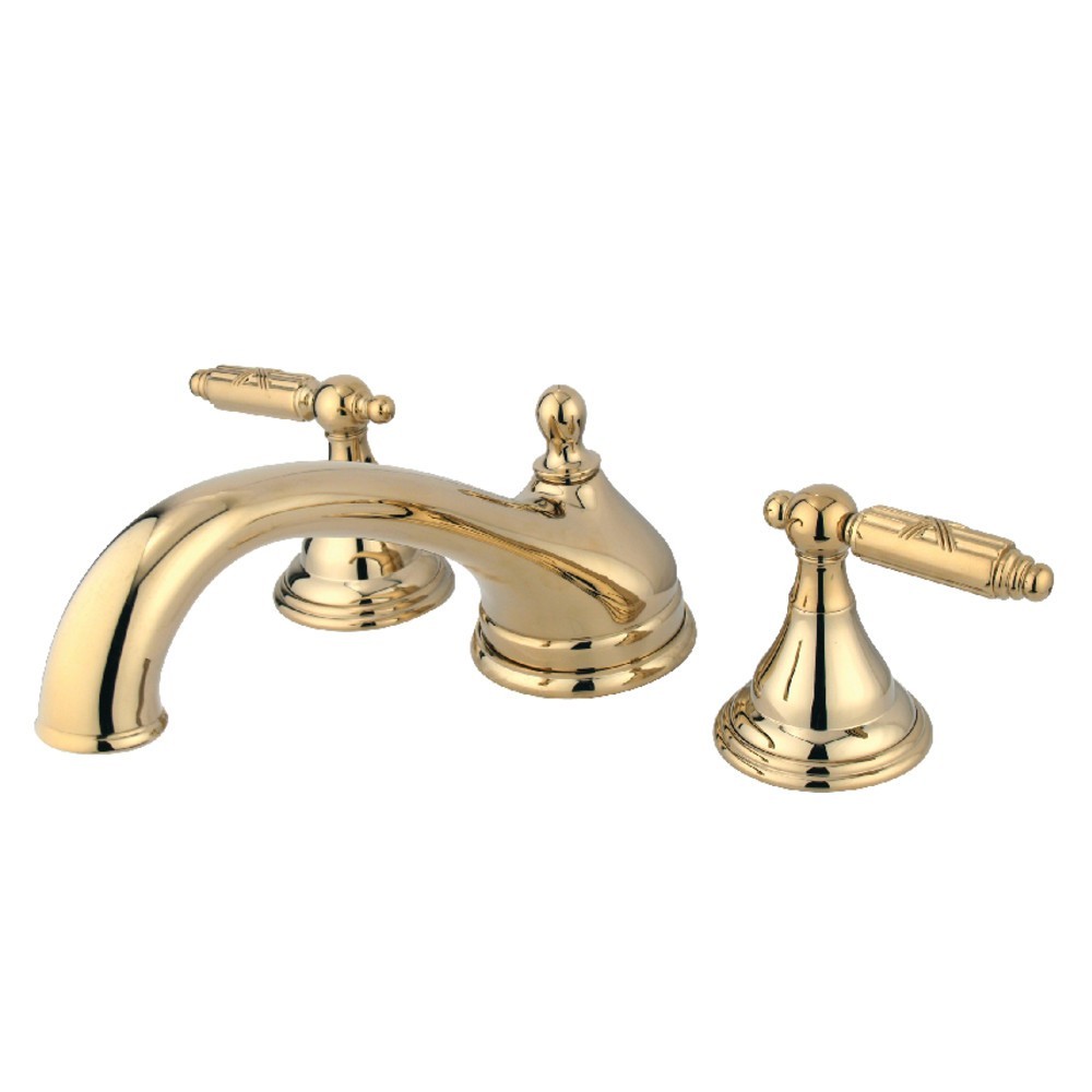 Kingston Brass Georgian Roman Tub Faucet, Polished Brass Kingston Brass Georgian Roman Tub Faucet, Polished Brass