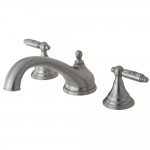 Kingston Brass Georgian Roman Tub Faucet, Brushed Nickel