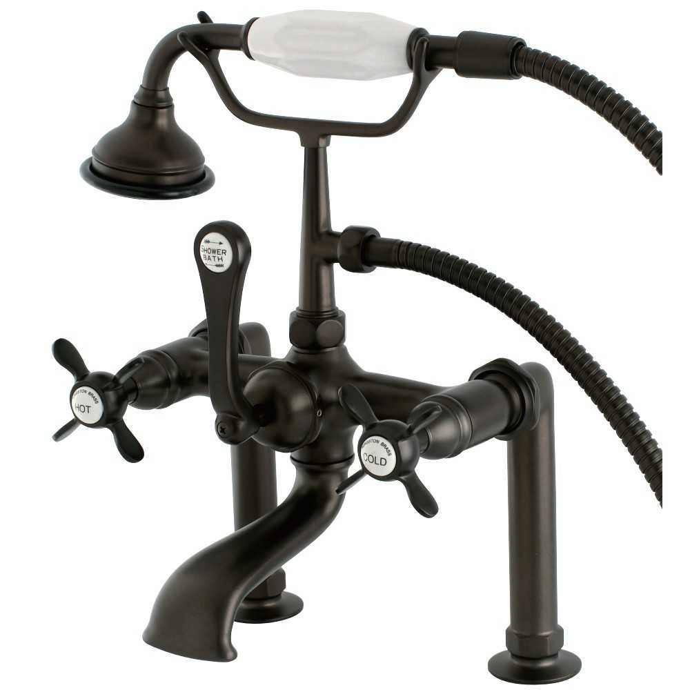 Aqua Vintage Essex Deck Mount Clawfoot Tub Faucet, Oil Rubbed Bronze Aqua Vintage Essex Deck Mount Clawfoot Tub Faucet, Oil Rubbed Bronze