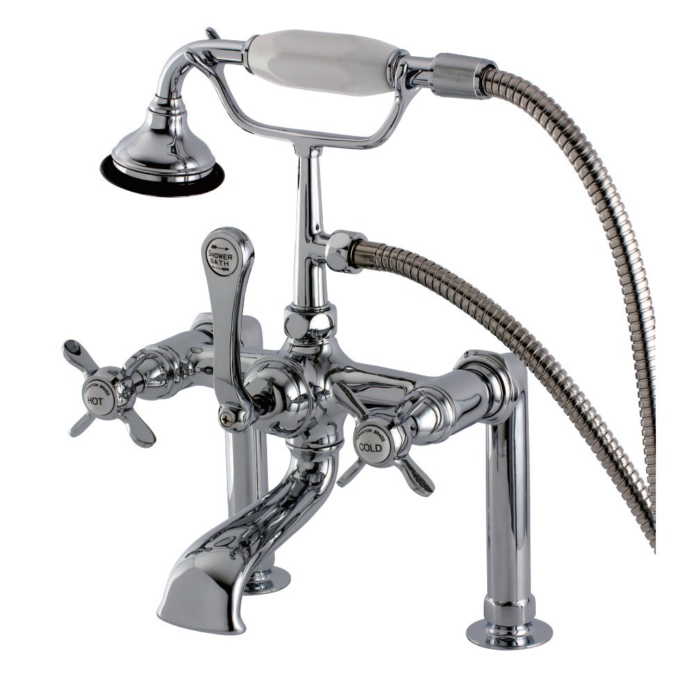 Aqua Vintage Essex Deck Mount Clawfoot Tub Faucet, Polished Chrome Aqua Vintage Essex Deck Mount Clawfoot Tub Faucet, Polished Chrome