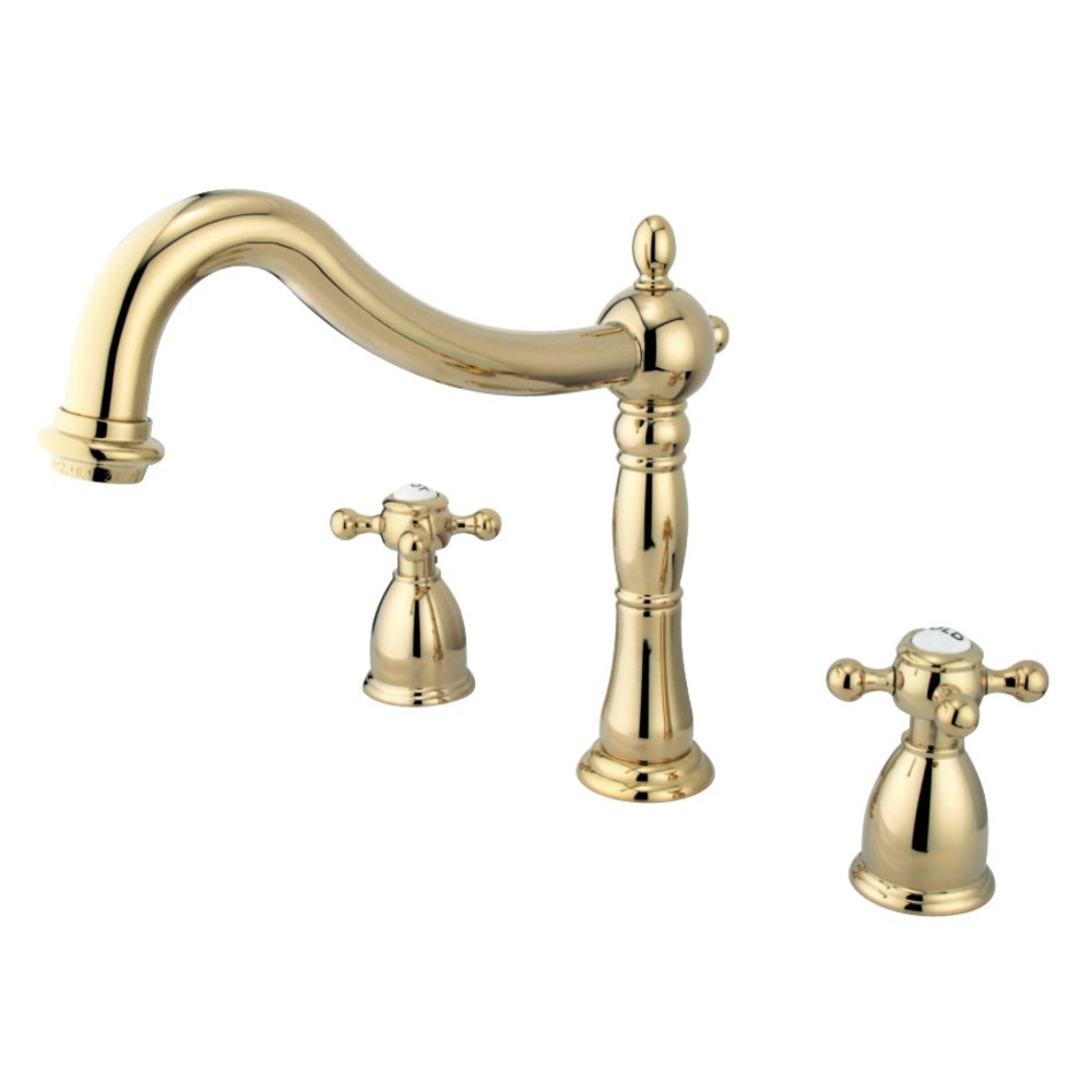 Kingston Brass Heritage Roman Tub Faucet, Polished Brass Kingston Brass Heritage Roman Tub Faucet, Polished Brass