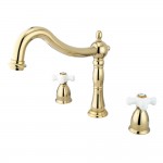 Kingston Brass Heritage Roman Tub Faucet, Polished Brass