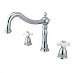 Kingston Brass Heritage Roman Tub Faucet, Polished Chrome