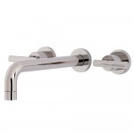 Kingston Brass Manhattan 2-Handle Wall Mount Tub Faucet, Polished Nickel