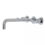 Kingston Brass Manhattan 2-Handle Wall Mount Tub Faucet, Polished Chrome