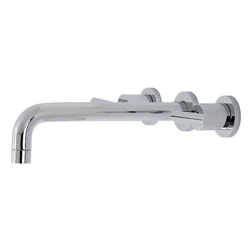 Kingston Brass Manhattan 2-Handle Wall Mount Tub Faucet, Polished Chrome Kingston Brass Manhattan 2-Handle Wall Mount Tub Faucet, Polished Chrome