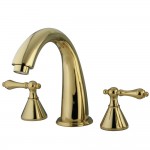 Kingston Brass Naples Roman Tub Faucet, Polished Brass