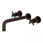 Kingston Brass Concord 2-Handle Wall Mount Roman Tub Faucet, Oil Rubbed Bronze