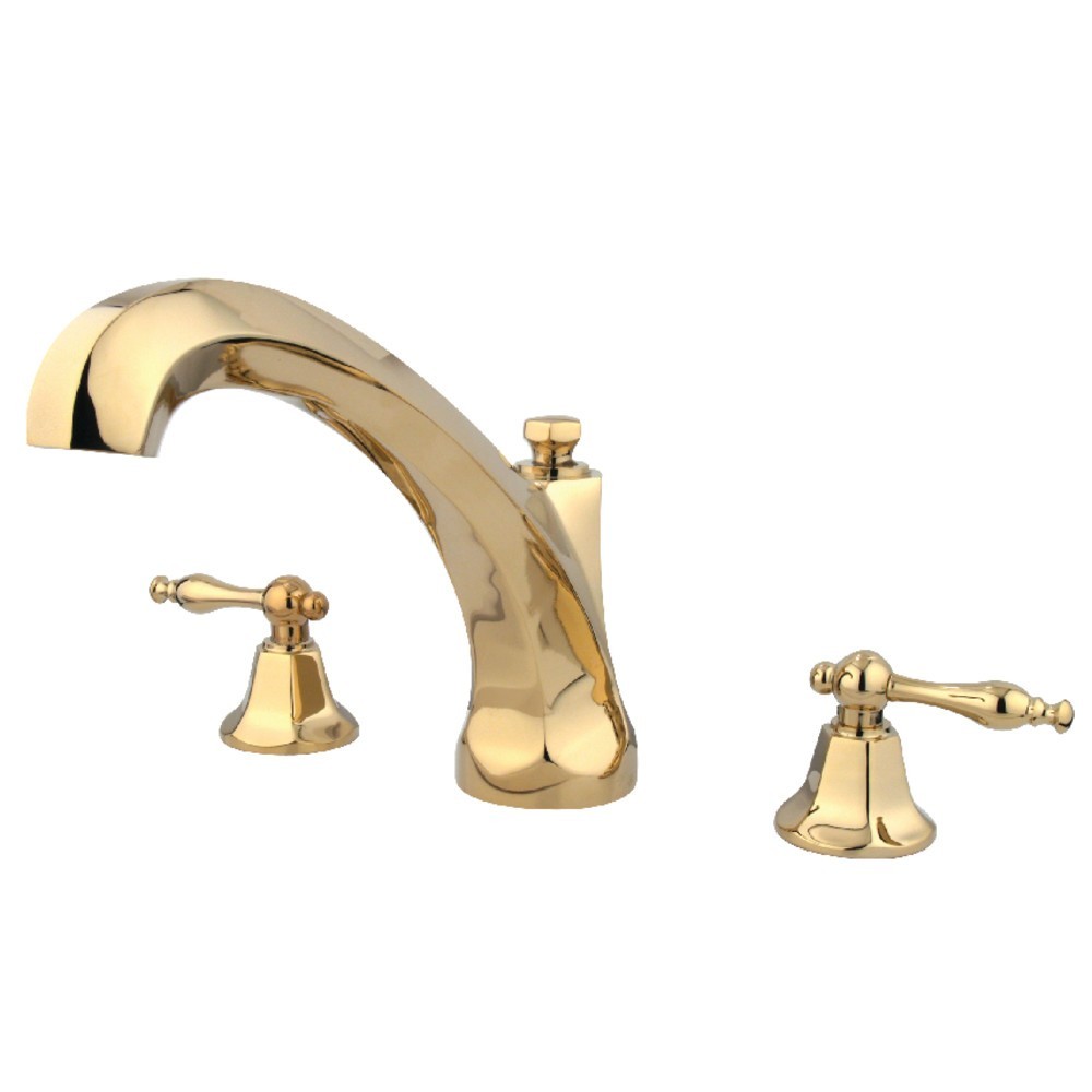 Kingston Brass Metropolitan Roman Tub Faucet, Polished Brass Kingston Brass Metropolitan Roman Tub Faucet, Polished Brass
