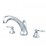 Kingston Brass Metropolitan Roman Tub Faucet, Polished Chrome