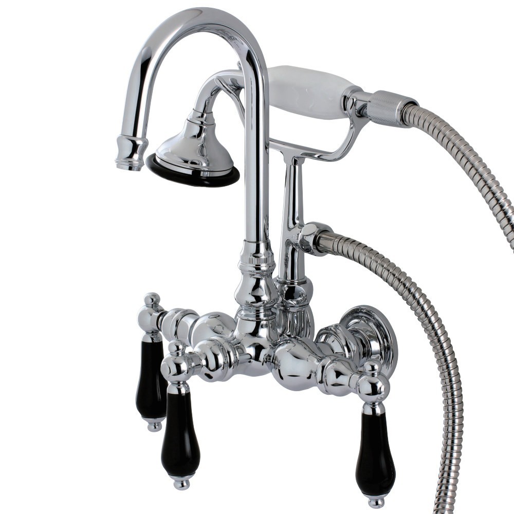 Aqua Vintage Duchess Wall Mount Clawfoot Tub Faucet, Polished Chrome