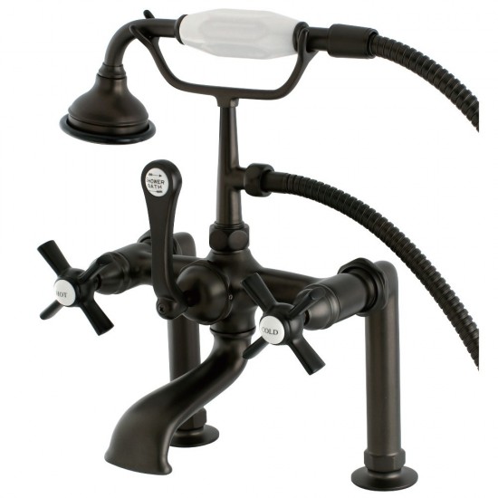 Aqua Vintage Millennium Deck Mount Clawfoot Tub Faucet, Oil Rubbed Bronze