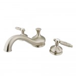 Kingston Brass Georgian Roman Tub Faucet, Brushed Nickel