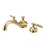 Kingston Brass Georgian Roman Tub Faucet, Polished Brass