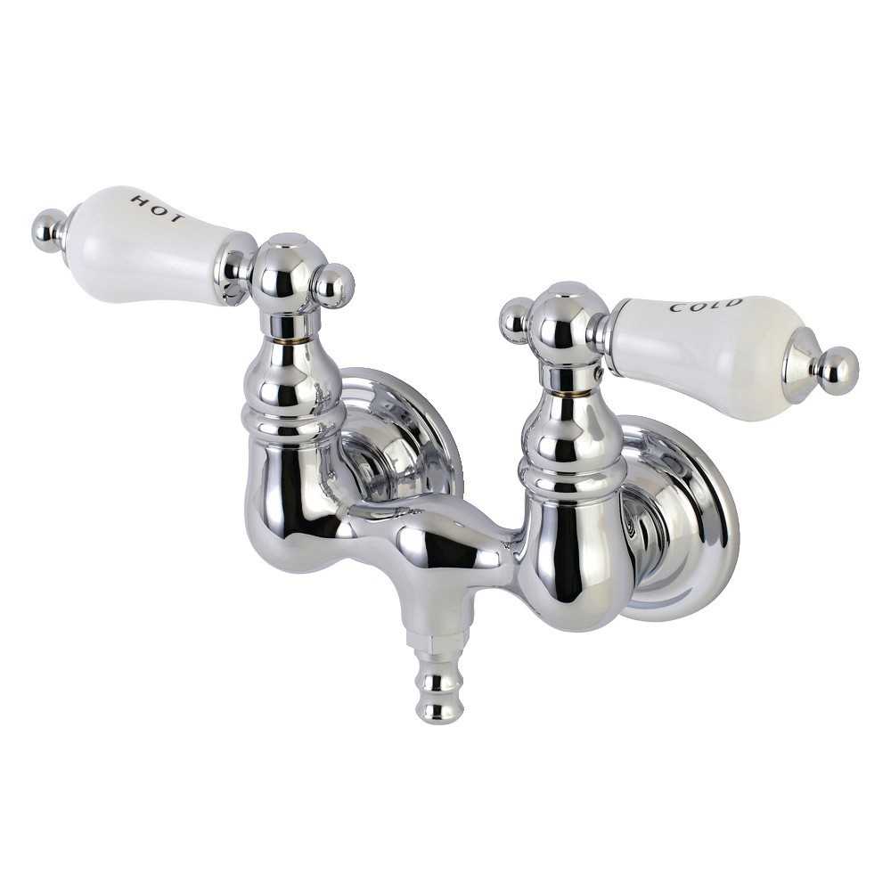 Aqua Vintage Vintage 3-3/8 Inch Wall Mount Tub Faucet, Polished Chrome