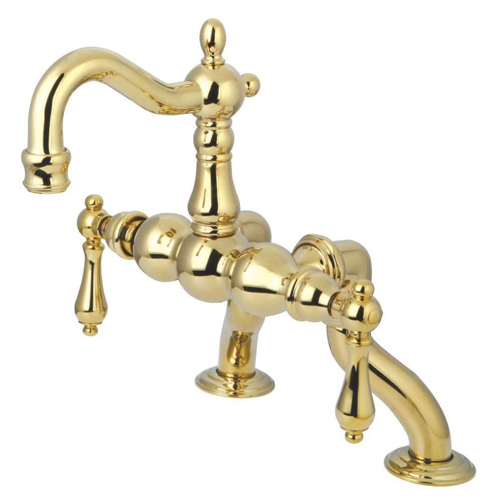 Kingston Brass Vintage Clawfoot Tub Faucet, Polished Brass