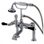 Aqua Vintage Duchess Deck Mount Clawfoot Tub Faucet, Polished Chrome