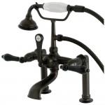 Aqua Vintage Duchess Deck Mount Clawfoot Tub Faucet, Oil Rubbed Bronze