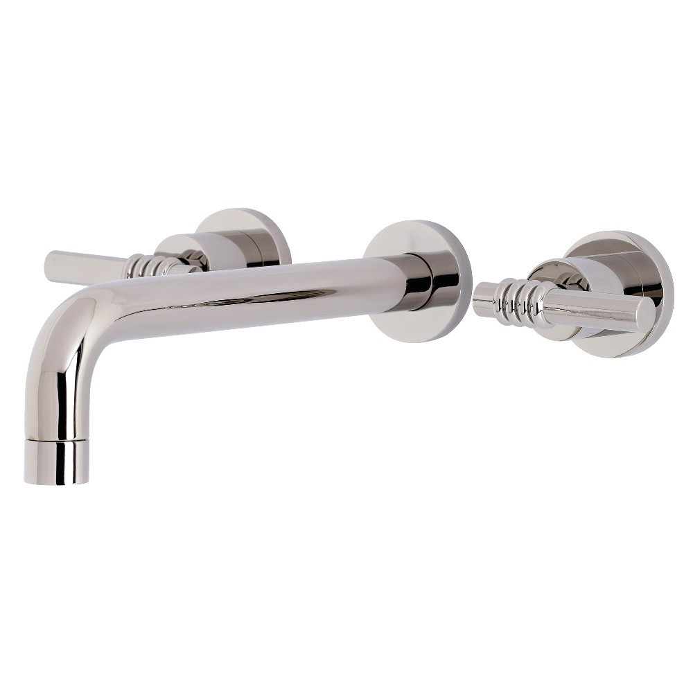 Kingston Brass Milano 2-Handle Wall Mount Tub Faucet, Polished Nickel