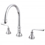 Kingston Brass Silver Sage Roman Tub Faucet, Polished Chrome