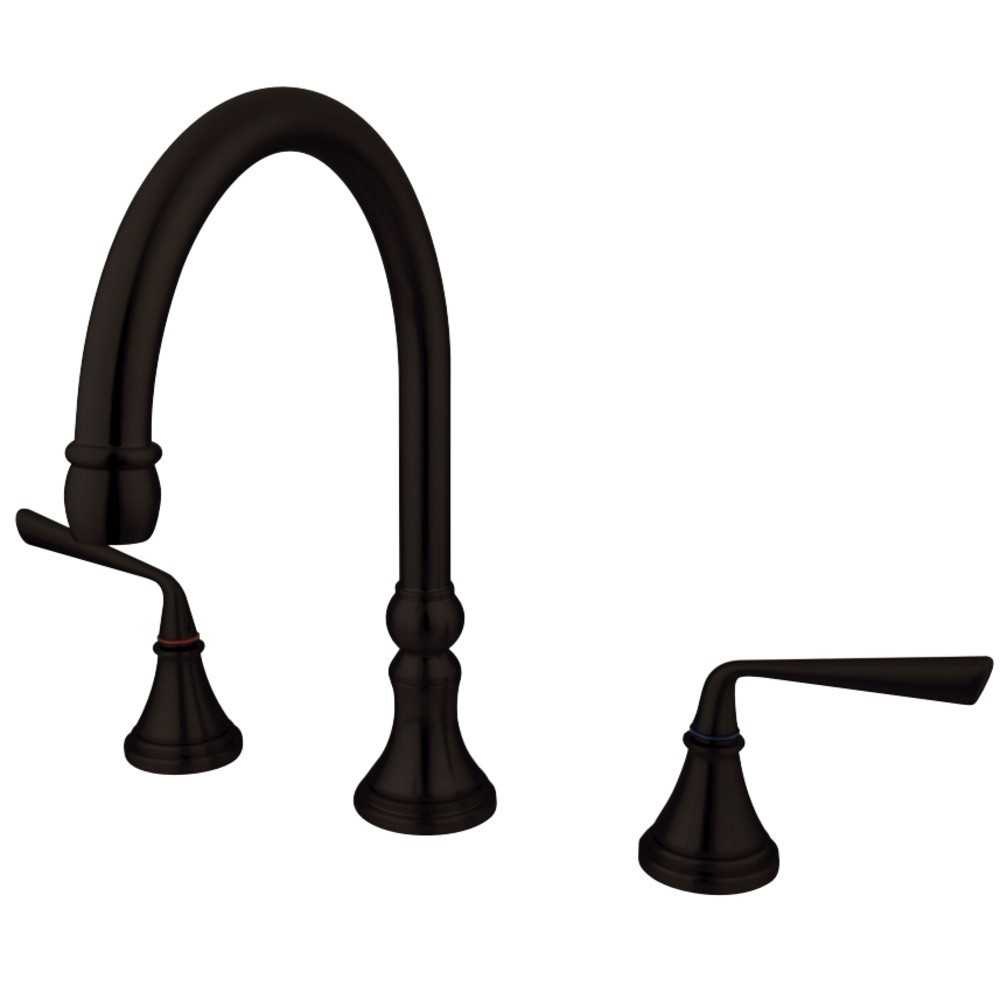 Kingston Brass Silver Sage Roman Tub Faucet, Oil Rubbed Bronze