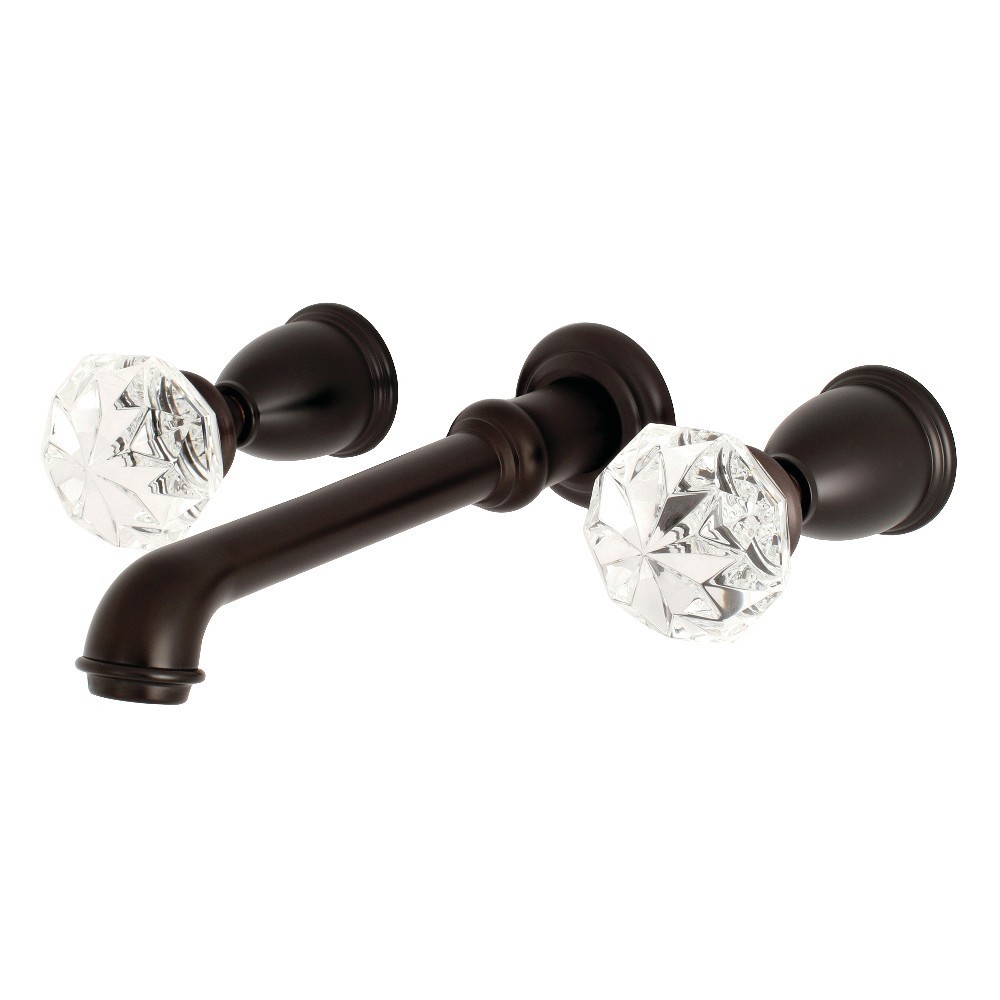 Kingston Brass Krystal Onyx Wall Mount Roman Tub Faucet, Oil Rubbed Bronze