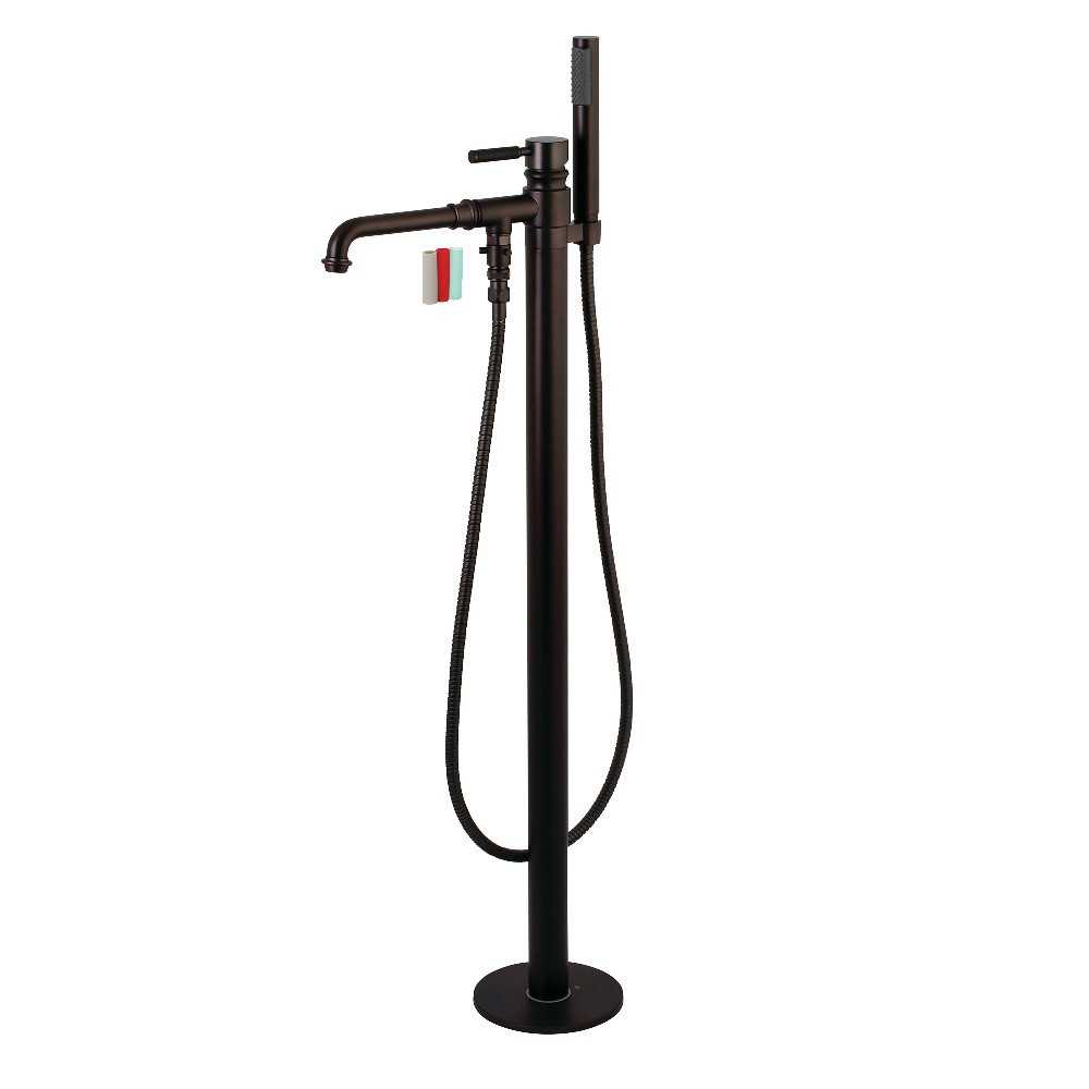 Kingston Brass Kaiser Freestanding Tub Faucet with Hand Shower, Oil Rubbed Bronze