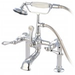 Kingston Brass Vintage 7-Inch Deck Mount Clawfoot Tub Faucet, Polished Chrome