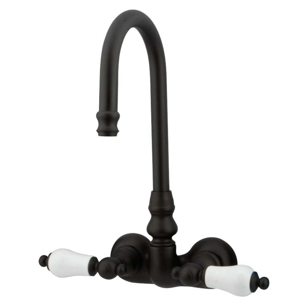 Kingston Brass Vintage 3-3/8-Inch Wall Mount Tub Faucet, Oil Rubbed Bronze