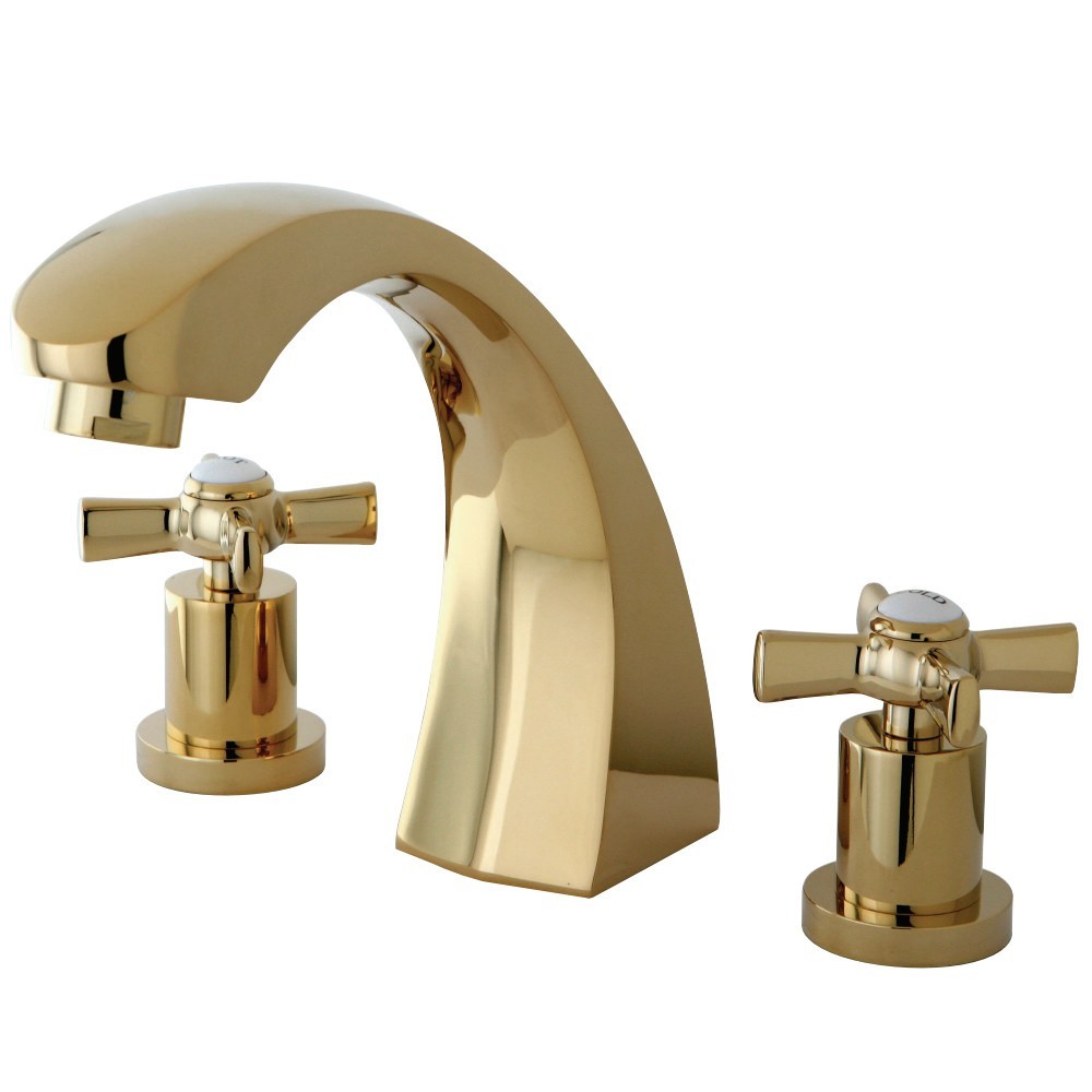 Kingston Brass Millennium Roman Tub Faucet, Polished Brass Kingston Brass Millennium Roman Tub Faucet, Polished Brass