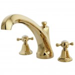 Kingston Brass Metropolitan Roman Tub Faucet, Polished Brass