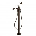 Kingston Brass Royale Freestanding Tub Faucet with Hand Shower, Oil Rubbed Bronze