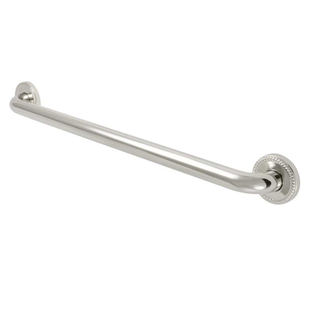Kingston Brass ROPED 24" Decorative Grab Bar, Polished Nickel Kingston Brass ROPED 24" Decorative Grab Bar, Polished Nickel