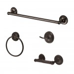 Kingston Brass Victorian 4-Piece Bathroom Accessory Set, Oil Rubbed Bronze