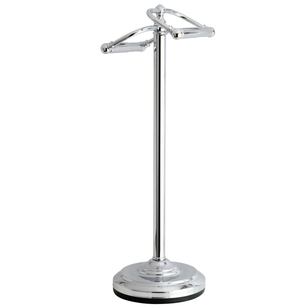 Kingston Brass Vintage Freestanding Double Roll Toilet Paper Holder, Polished Chrome Kingston Brass Vintage Freestanding Double Roll Toilet Paper Holder, Polished Chrome
