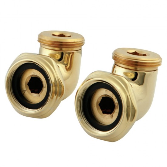 Kingston Brass L Shape Elbow for CC457T2 Tub Filler, Polished Brass