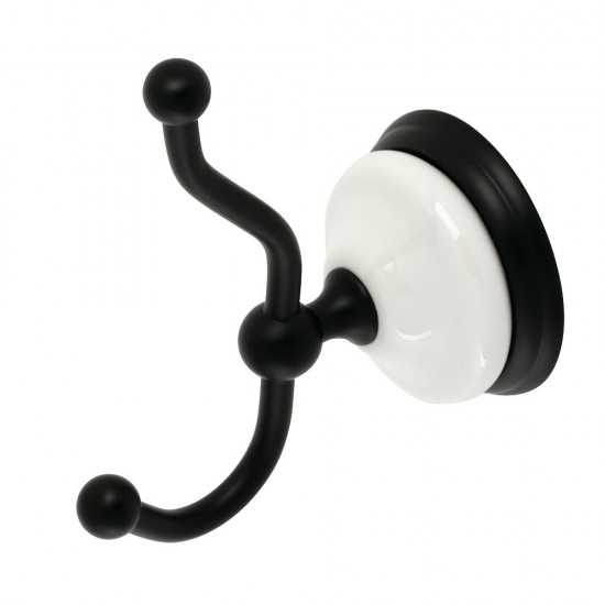 Kingston Brass Victorian Robe Hook, Matte Black