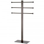 Kingston Brass Freestanding Stainless Steel Towel Holder with Rectangular Base, Oil Rubbed Bronze
