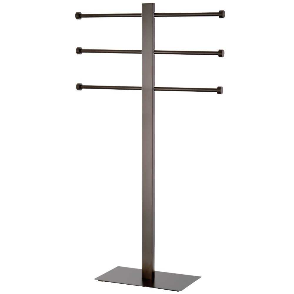 Kingston Brass Freestanding Stainless Steel Towel Holder with Rectangular Base, Oil Rubbed Bronze Kingston Brass Freestanding Stainless Steel Towel Holder with Rectangular Base, Oil Rubbed Bronze