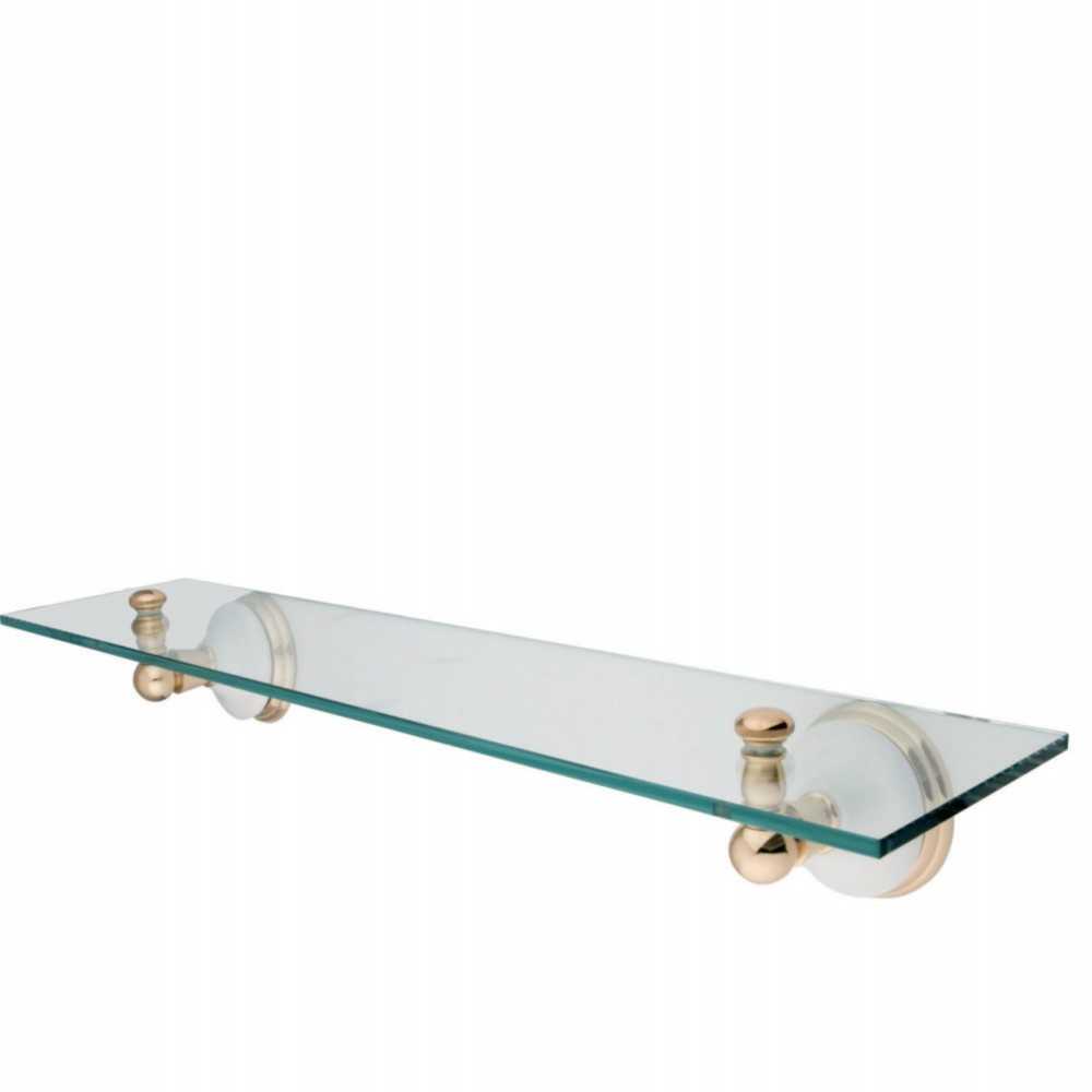 Kingston Brass Victorian Cosmetic Glass Shelf, Polished Brass Kingston Brass Victorian Cosmetic Glass Shelf, Polished Brass