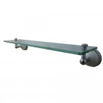 Kingston Brass Victorian Cosmetic Glass Shelf, Polished Chrome