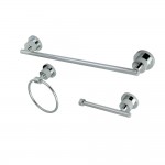 Kingston Brass 3-Piece Bathroom Accessories Set, Polished Chrome