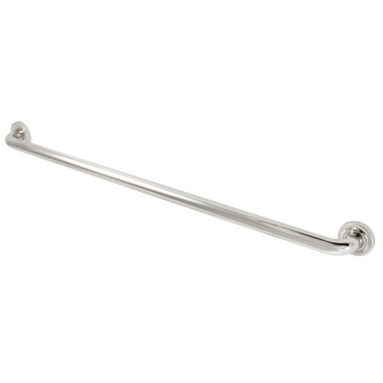 Kingston Brass Camelon 36-Inch X 1-1/4-Inch OD Grab Bar, Polished Nickel