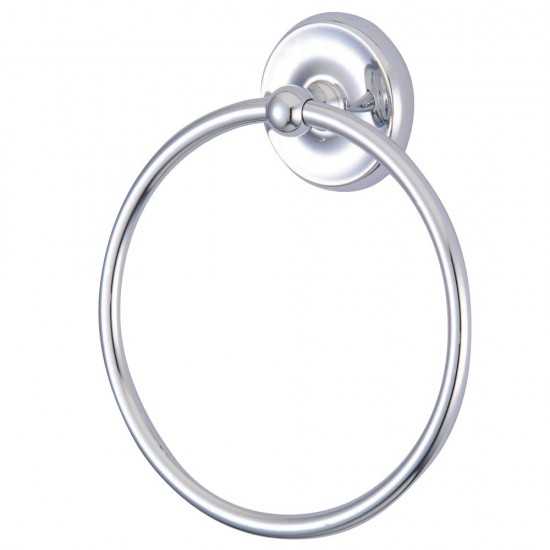 Kingston Brass Classic Towel Ring, Polished Chrome