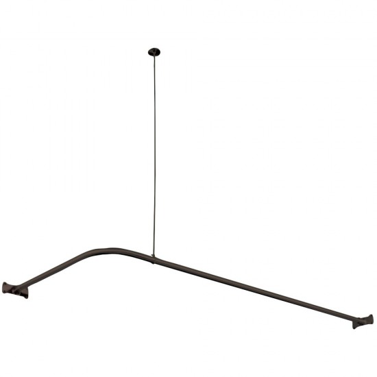 Kingston Brass Corner Shower Rod, Oil Rubbed Bronze